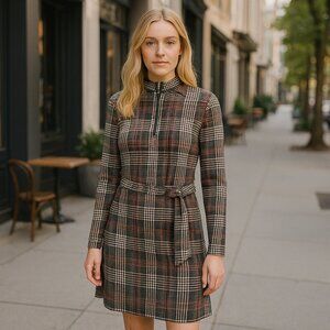 Fashion Nova Warm It Up Plaid Mini Dress Size M